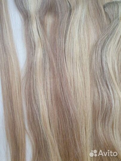 Натуральные волосы на заколках 55 см