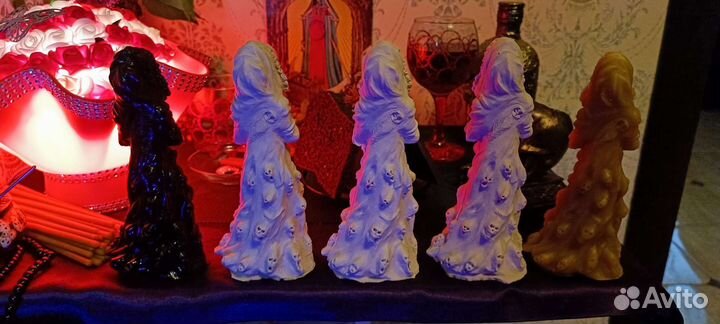 Санта Муэрте гипс, воск, любой цвет по желанию