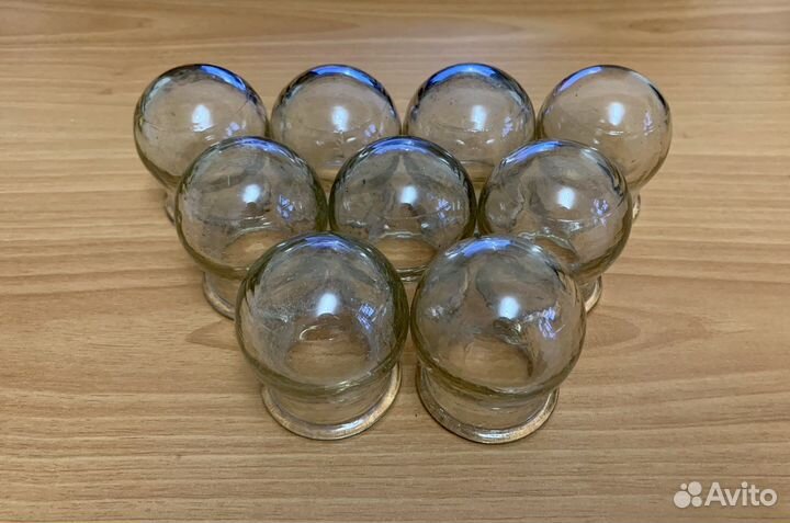 Медицинские стеклянные банки для массажа СССР