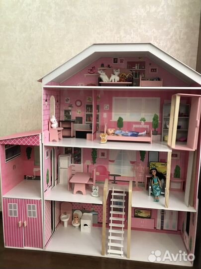 Домик кукольный Paremo «Мечта «с мебелью