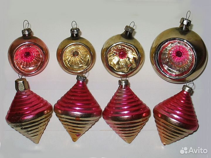 Новогодние ёлочные игрушки (реставрация) - СССР