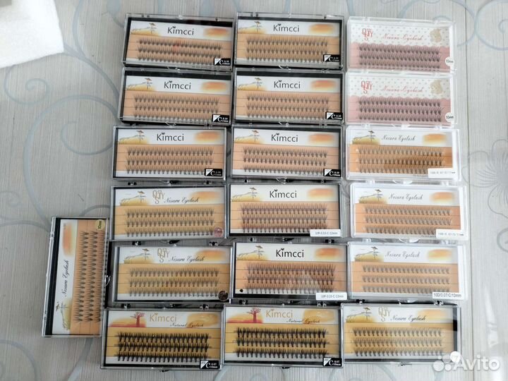 Накладные ресницы пучки для наращивания