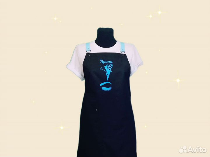 Фартук для бьюти мастера с логотипом