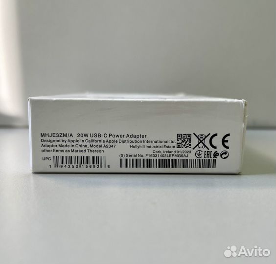 Блок быстрой зарядки 20W + кабель для iPhone