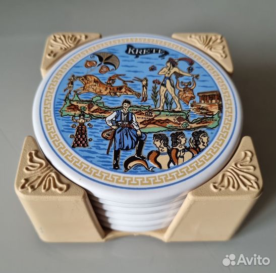 Подставки под бакалы керамика комплект 6шт.Греция