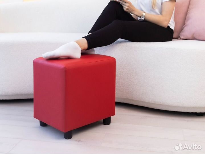 Пуфик для туалетного столика, пуф квадратный