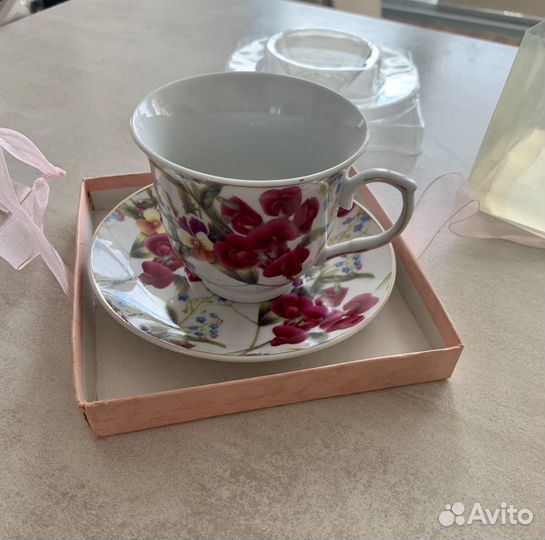 Чашка с блюдцем Alfa Ceramics