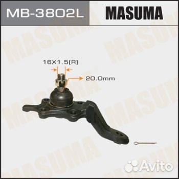 Шаровая опора masuma front low hilux surf KZN1