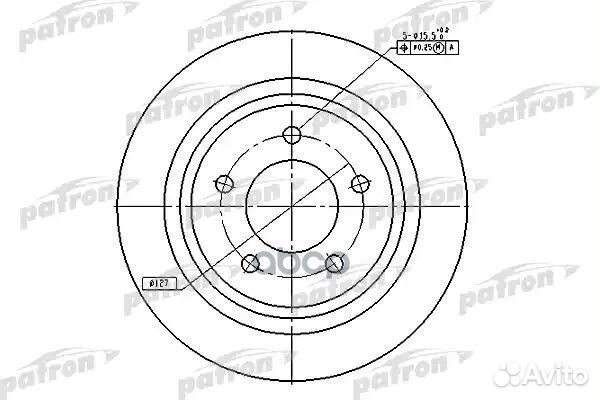 Диск тормозной задн chrysler: Pacifica 04-08 PB