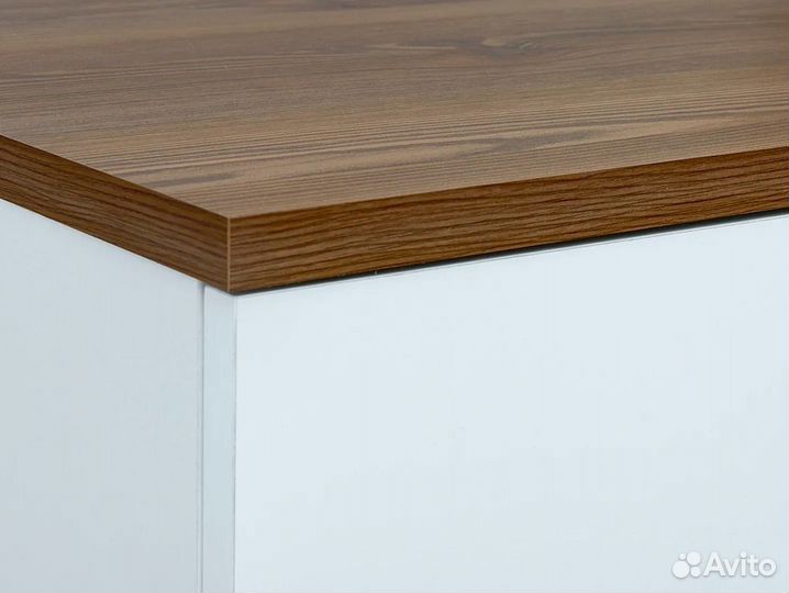 Тумба Хеда (Heda) KOM2D3S белый,лиственница сибирс