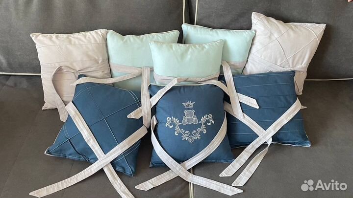 Бортики подушки в детскую кроватку