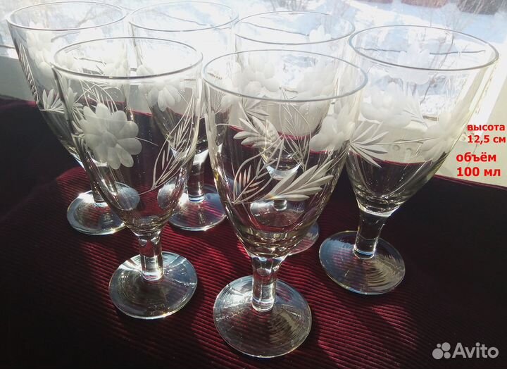 Рюмки, блюда, чайные пары, хрусталь, блюдца СССР