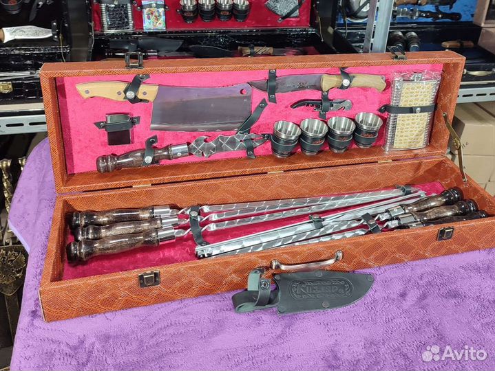 Шампура в кейсе набор