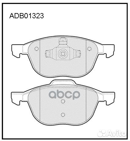 Колодки передние ford focus 2 mazda volvo allied