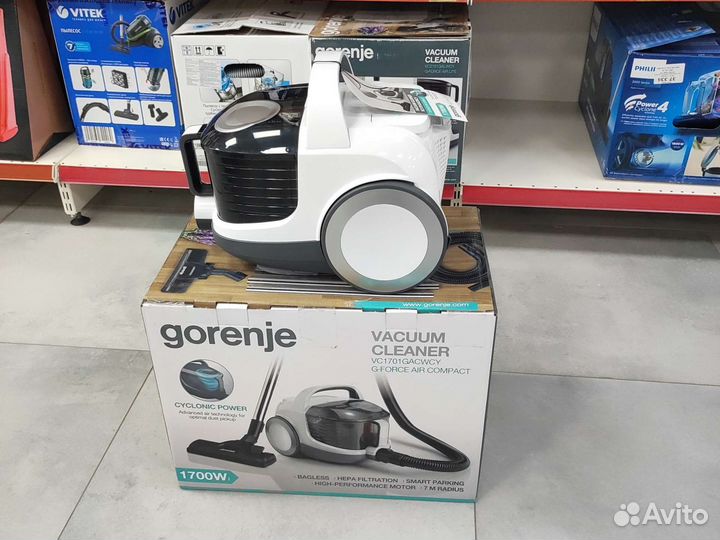 Пылесос gorenje vc1701, 1700вт