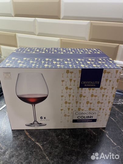 Бокалы для вина новые