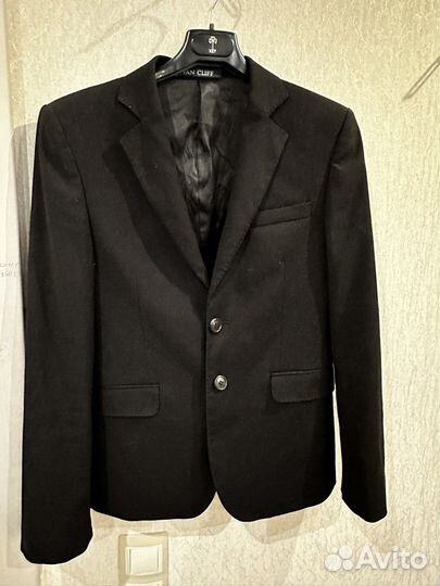 Пиджак для мальчика 158 черный
