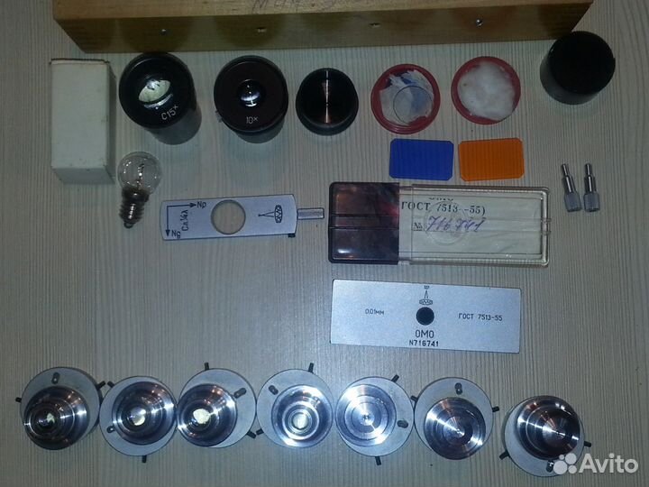 Окуляры и объективы к микроскопу