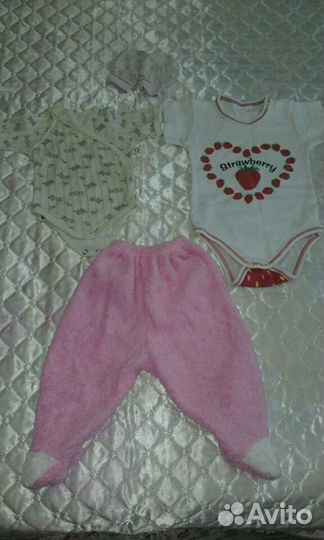 Пакет вещей для девочки 0-3мес