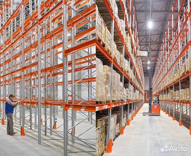 Стеллажи паллетные для склада / балка