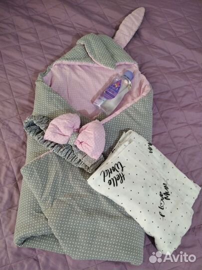 Конверт на выписку для девочки, комплект