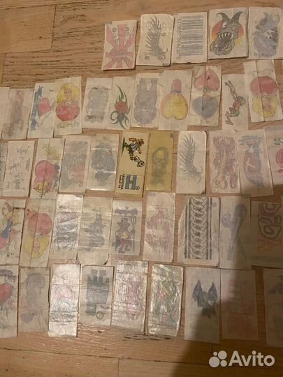 Наклейки переводки тату 90е