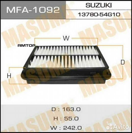 Masuma MFA-1092 Фильтр воздушный Masuma MFA-1092