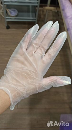 Перчатки одноразовые Бенови виниловые