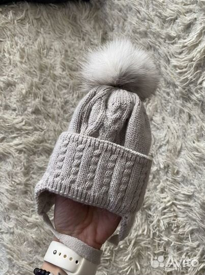 Шапка детская зимняя 0-3 мес
