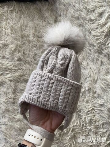 Шапка детская зимняя 0-3 мес