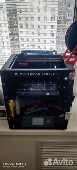 3d принтер flying bear ghost 5 + сушилка+ пластик