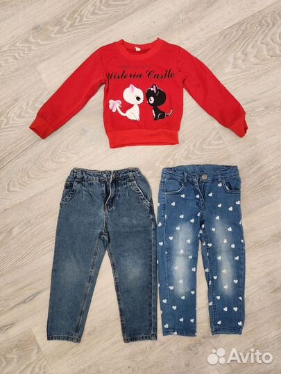 Вещи пакетом на девочку 3-4 года