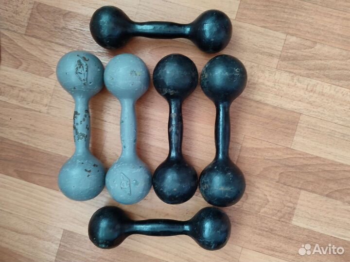 Гантели 3-4-6-8-10-12 кг
