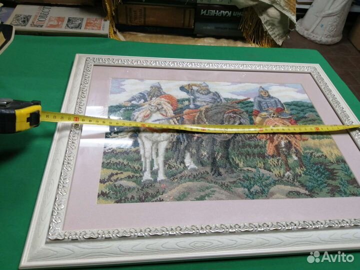 Вышивка три богатыря