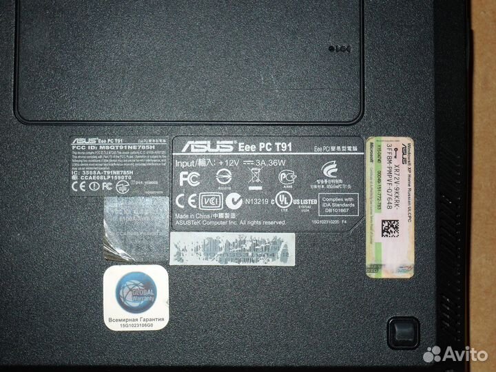 Нетбук трансформер Asus eee PC T91