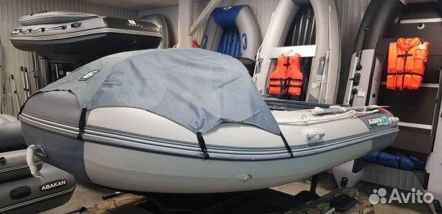 Лодка пвх Gladiator E380S светло/темно-серый