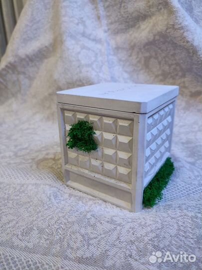 Кашпо органайзер карандашница ваза из гипса