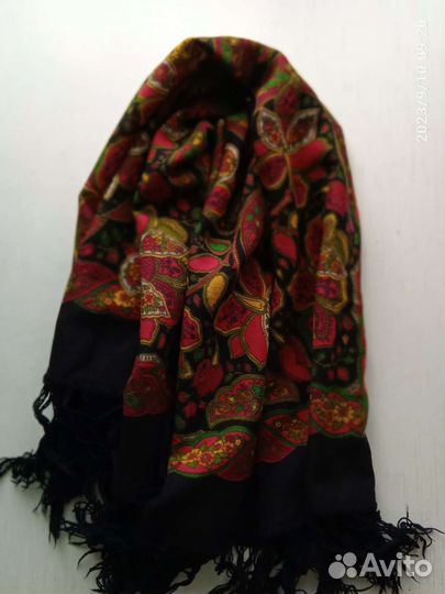 Павловопосадский платок шерсть