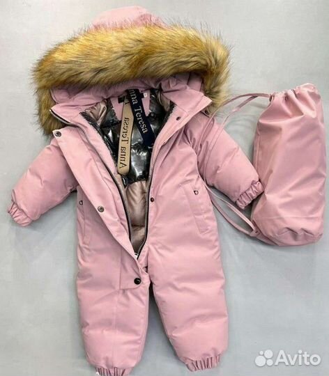 Комбинезон зимний для девочки 80 - 104 (5 цветов)