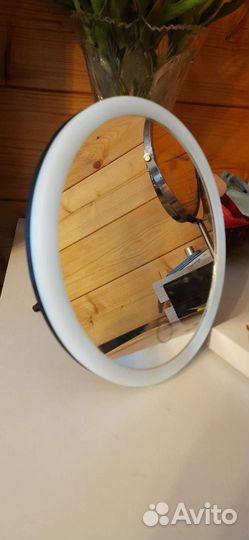 Зеркало с подсветкой диаметр 15см