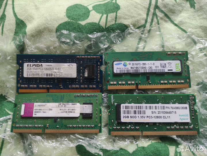 Оперативная память ddr3 для ноутбука
