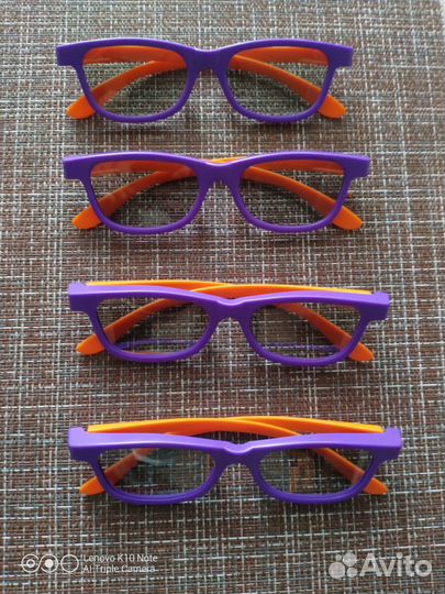 3d очки, 4 штуки