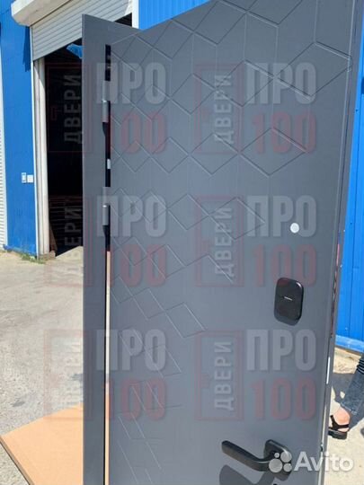 Дверь 9 см Концепт Сатин Графит Зеркало