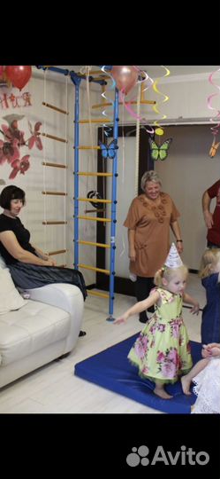 Детская шведская стенка с турником