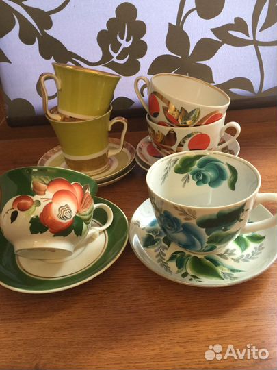 Чайные пары Гиганты Винтаж лфз Винтаж