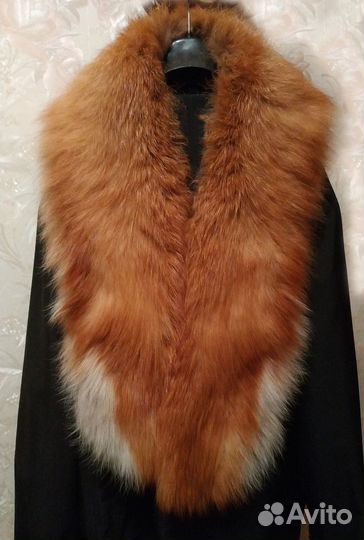 Меховой воротник натуральная лиса