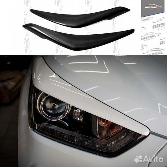 Реснички передней оптики для Hyundai Creta