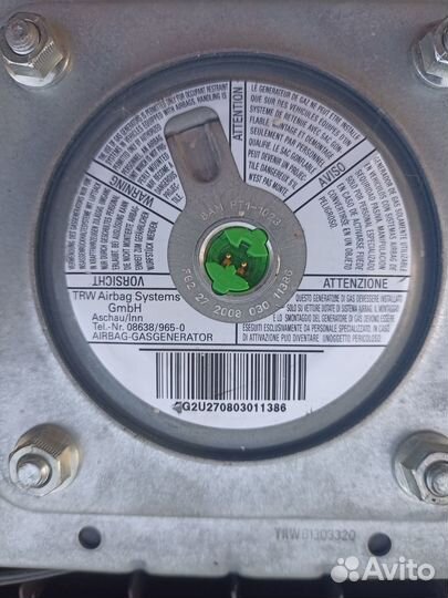 Подушка безопасности в руль Chevrolet Lanos