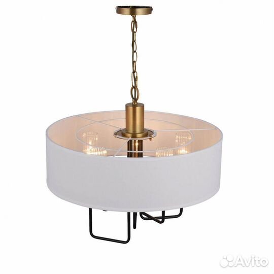 Люстра подвесная металл и стекло в спальню