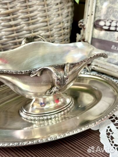 Соусник. серебрение.Франция